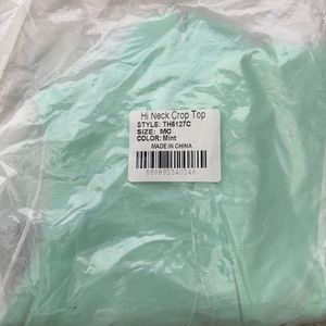 Brand new with tags- dance crop top size MC- mint (same style as the red one)